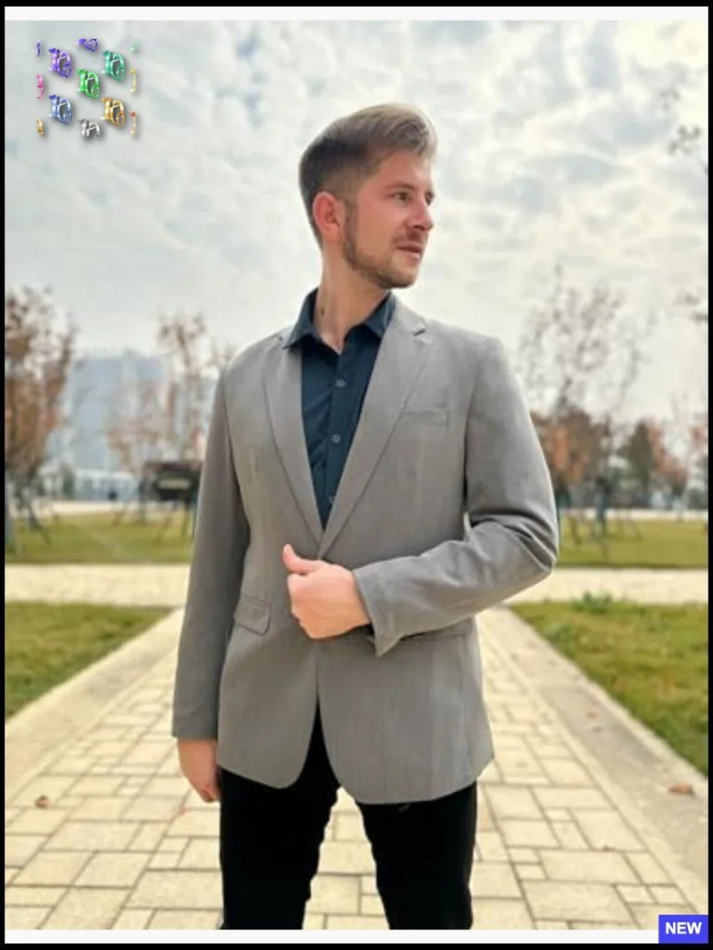 Slim Fit Blazer Lightweight Sport Coat Classic Business Casual Jacket